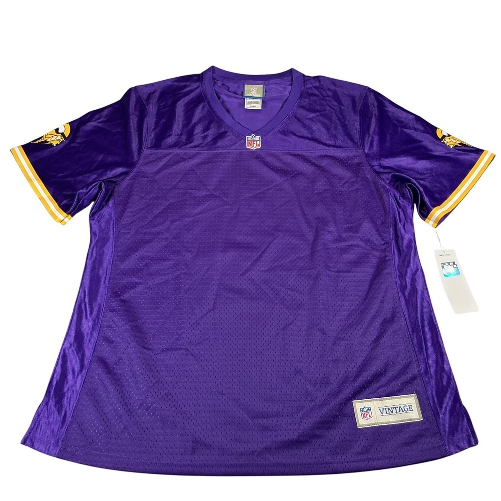 NFL Pro Line Vintage Minnesota Vikings Jersey Purple Men's Large Mesh Shirt